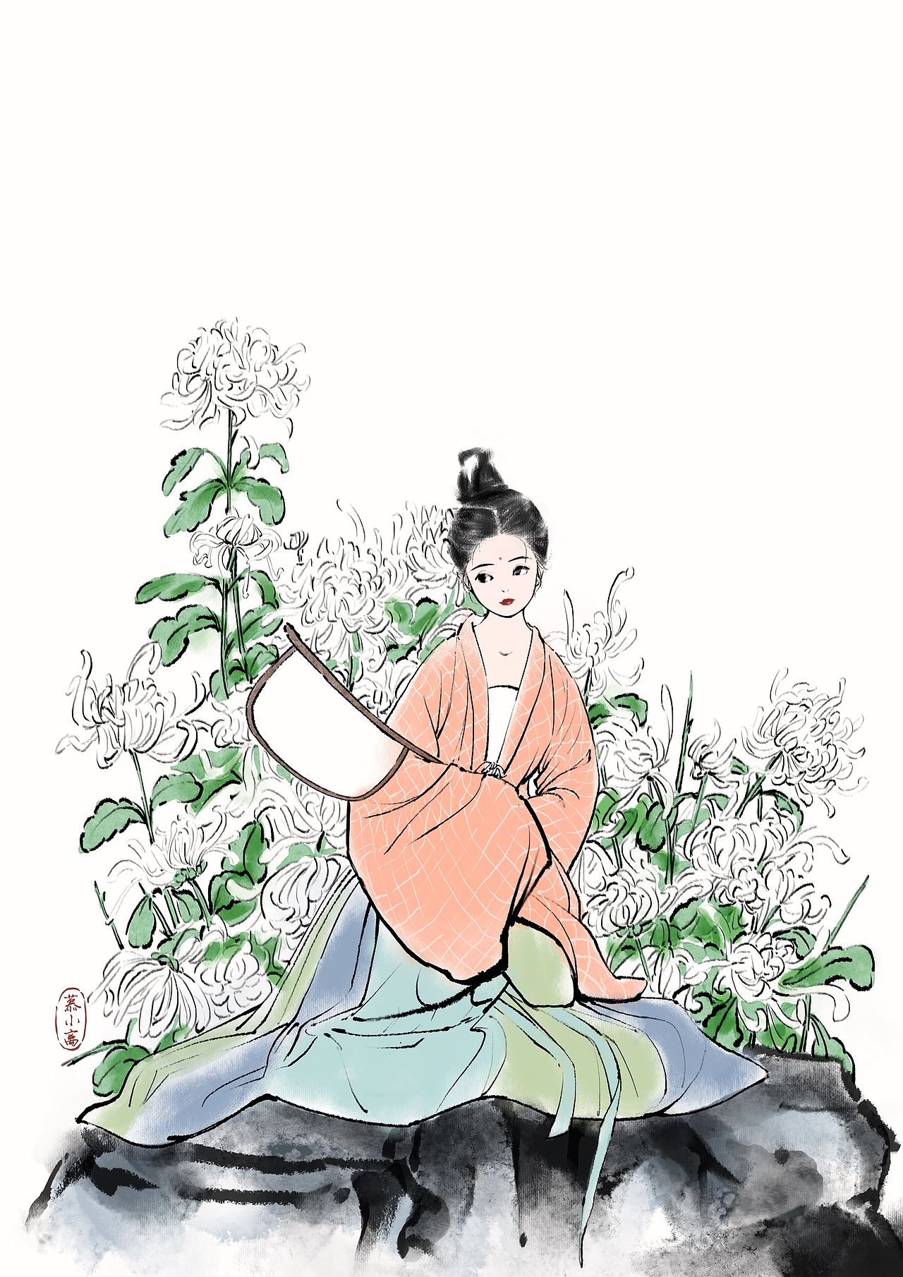 兰有秀兮菊有芳 怀佳人兮不能忘