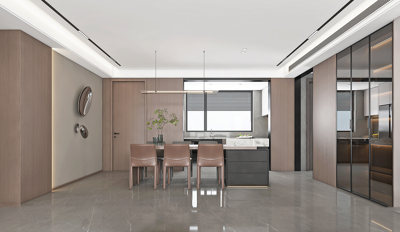 济宁融创1917装修效果图188平户型（图ZMzYzNjgzNTY0） - 家装设计 - 站酷设计师济宁装修效果图原创素材 - 站酷ZCOOL