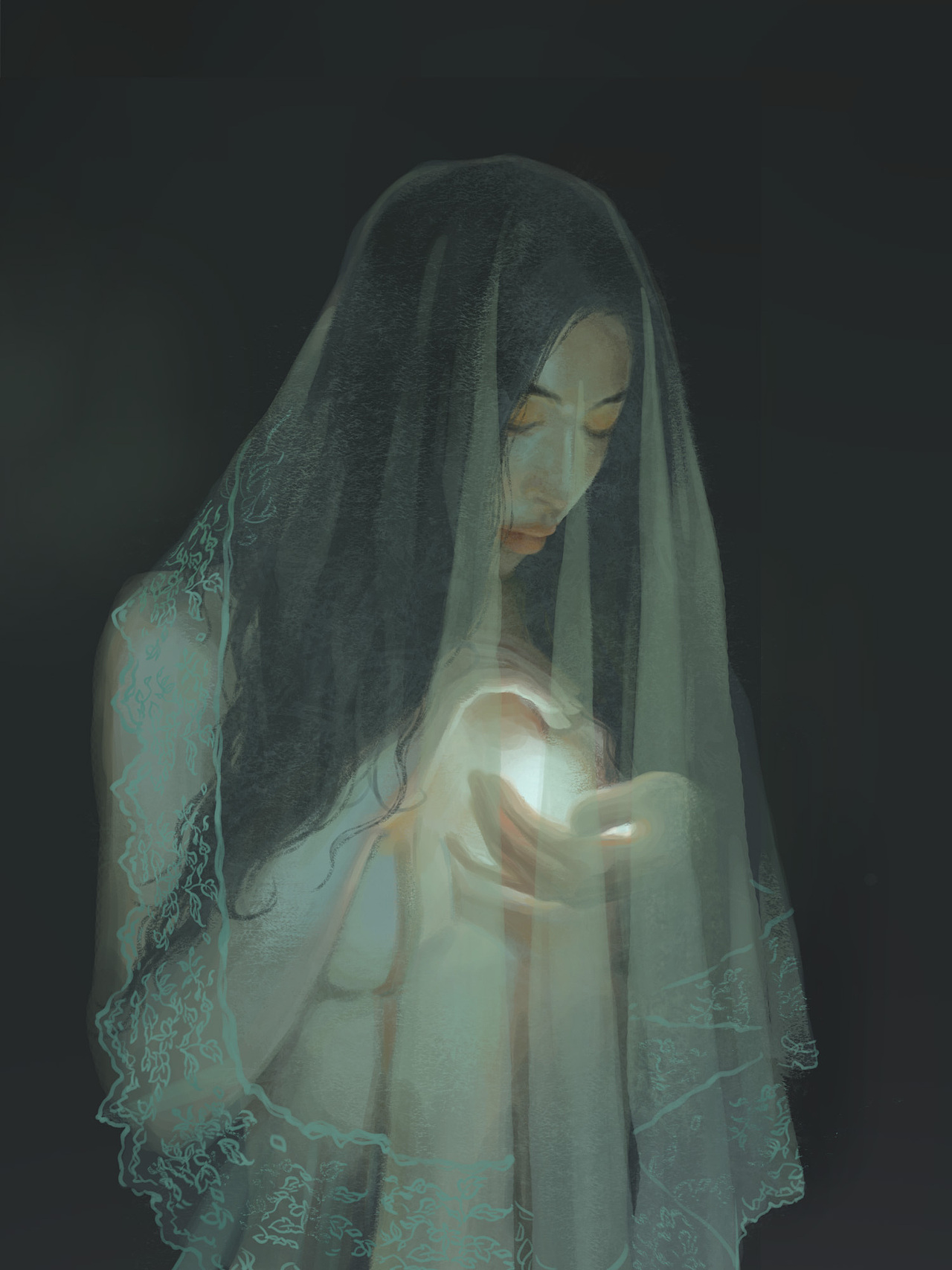 质感插画打卡挑战 Day05-轻纱(图ZMzI4MjU3NjY4) - 创作习作 - 站酷设计师木香子Ivana原创素材 - 站酷ZCOOL