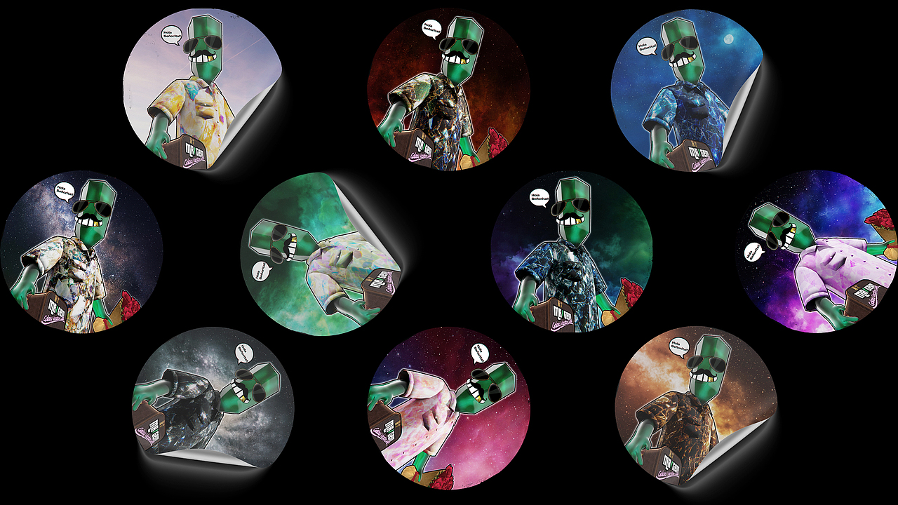 “宝石先生·银河度假指南”|NFT数字艺术藏品IP设计