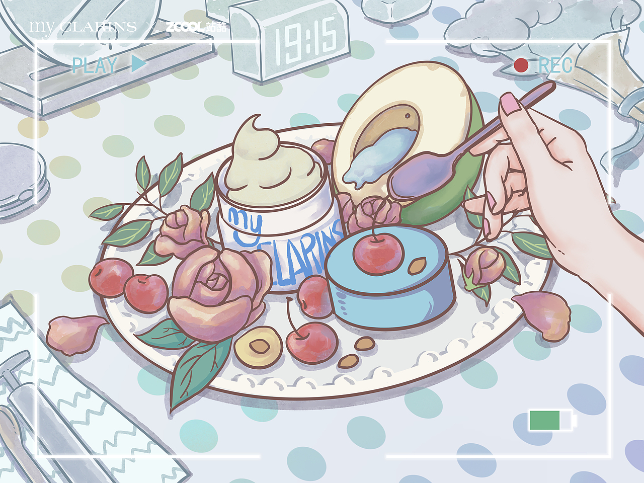 #my CLARINS 寻找天然好食肌#-美肌达人的vlgo