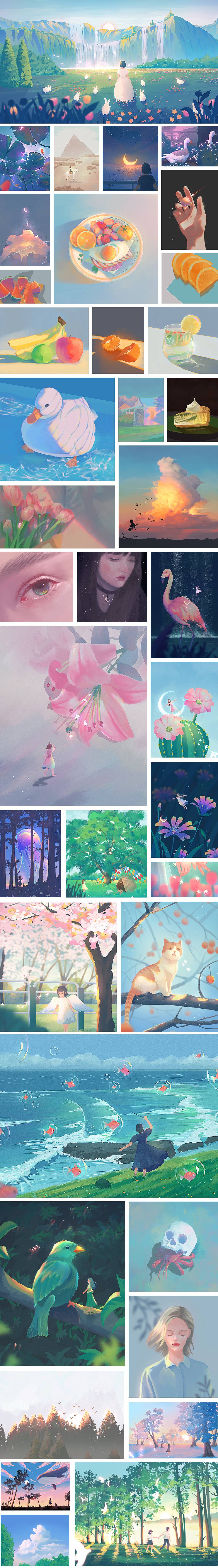 2023年度插画总结（图ZMzYwMDIxNzY4） - 创作习作 - 站酷设计师千百花开原创素材 - 站酷ZCOOL