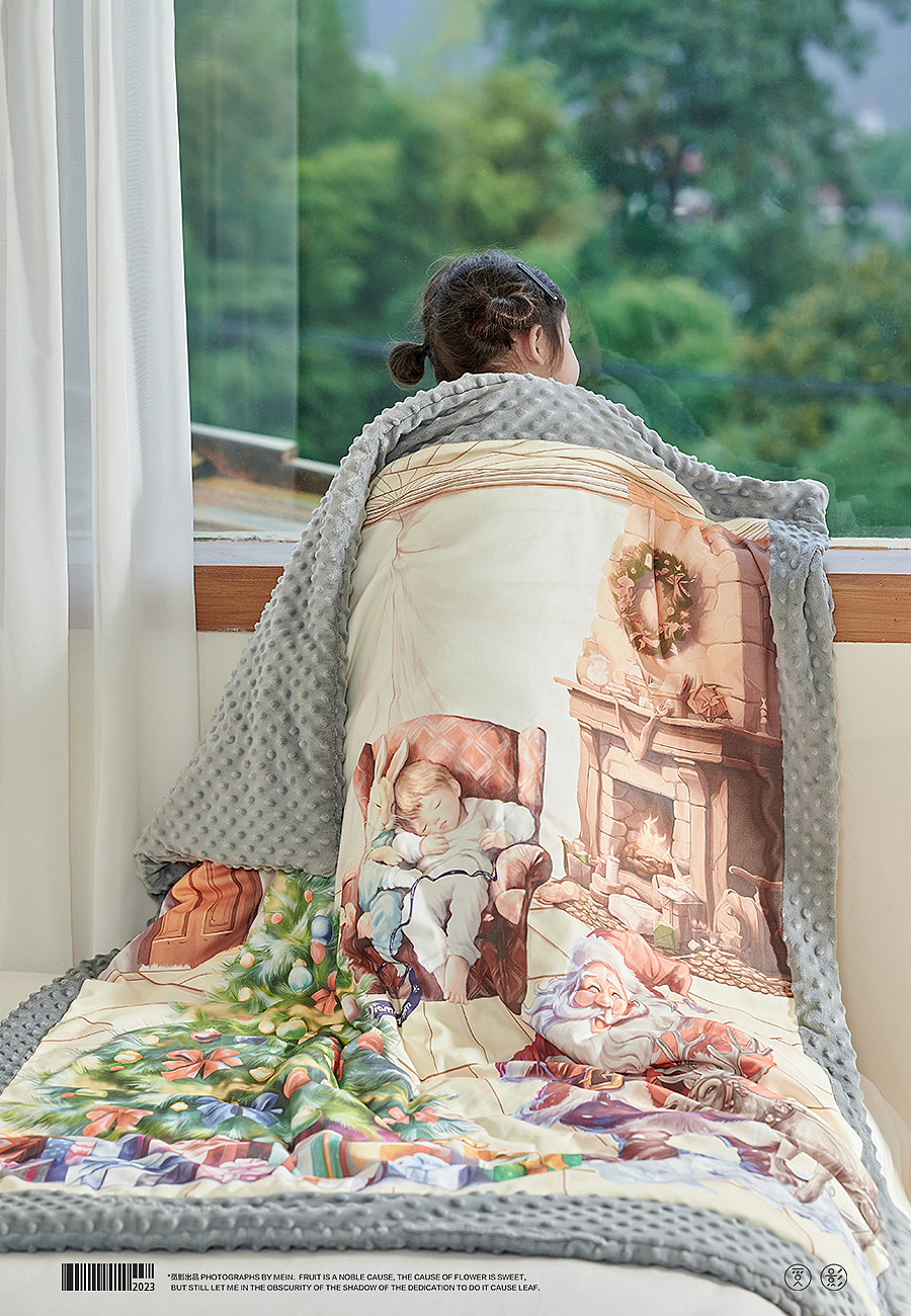 Diamonds婴童秋冬睡袋盖毯拍摄