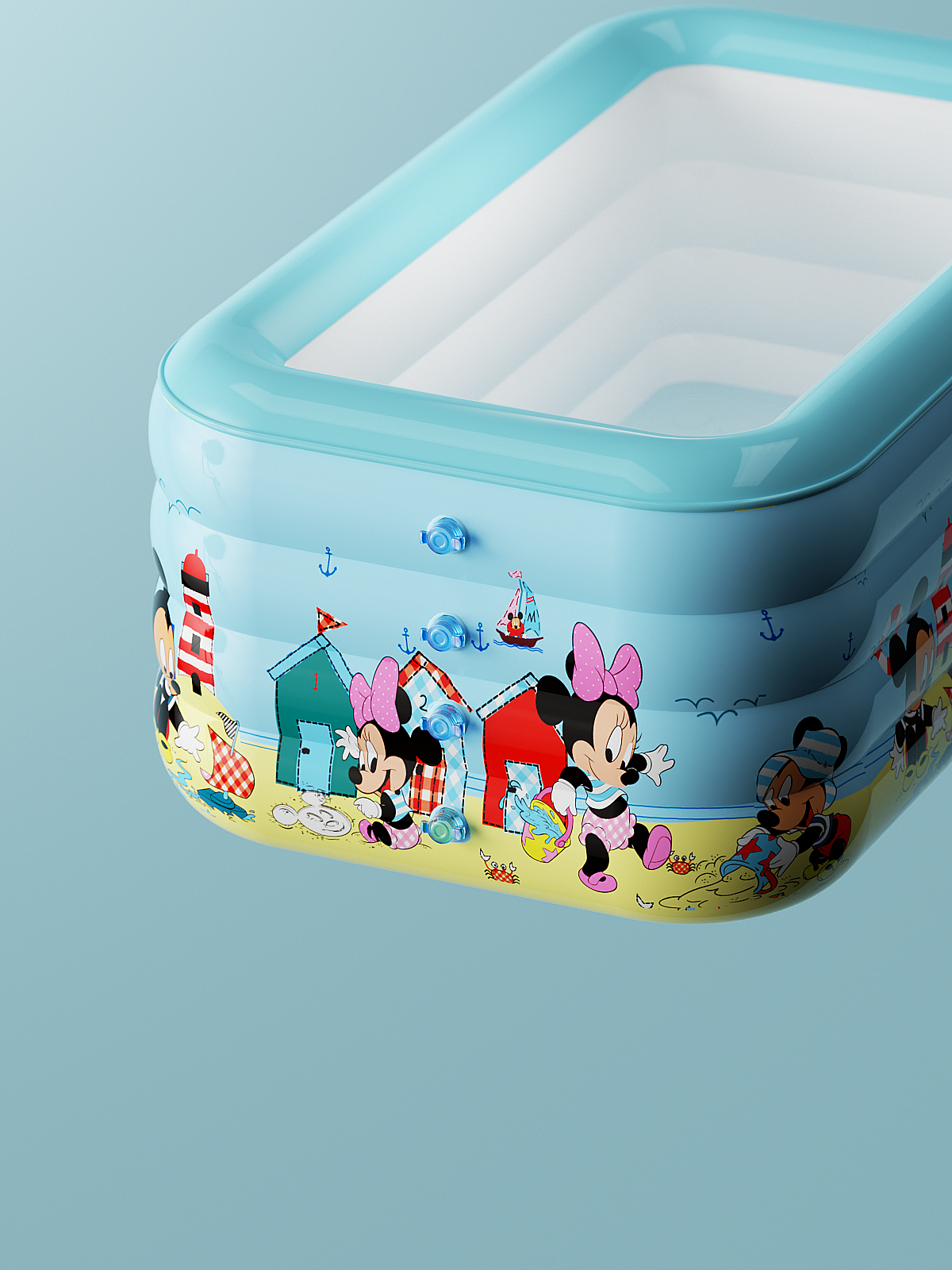 儿童充气游泳池产品动画