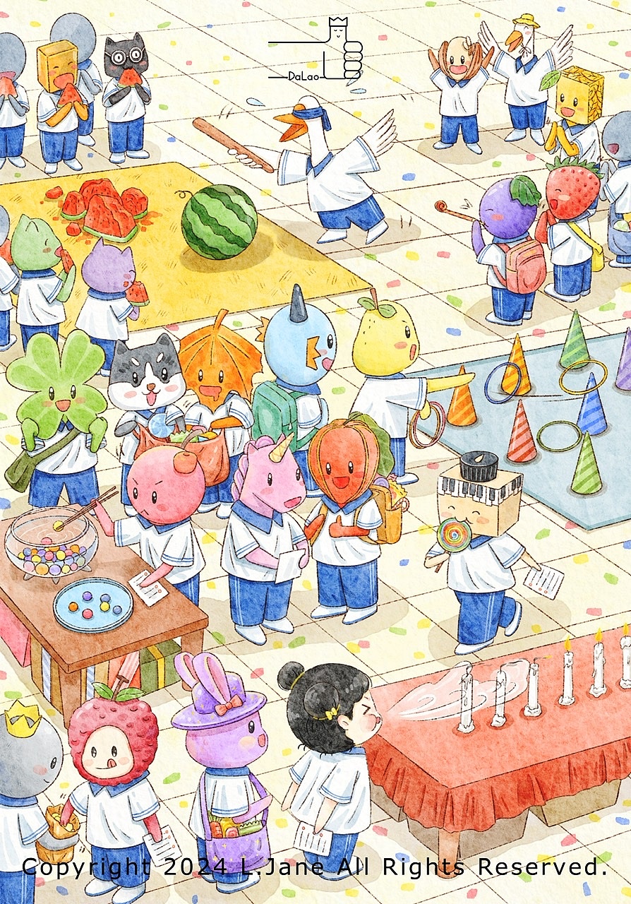 儿童节快乐（图ZMzcwMDc2NDky） - 儿童插画 - 站酷设计师小简的插画铺原创素材 - 站酷ZCOOL