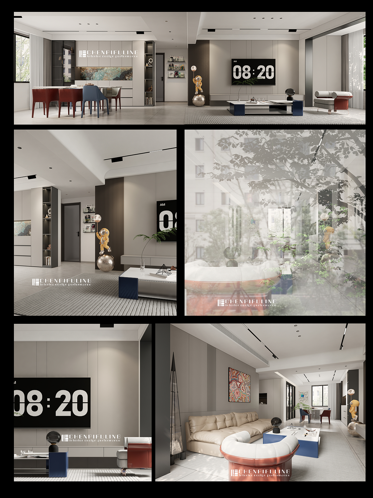 Enscape现代风格客餐厅（图ZMzQ2OTMyMjA0） - 家装设计 - 站酷设计师陈皮茯苓原创素材 - 站酷ZCOOL