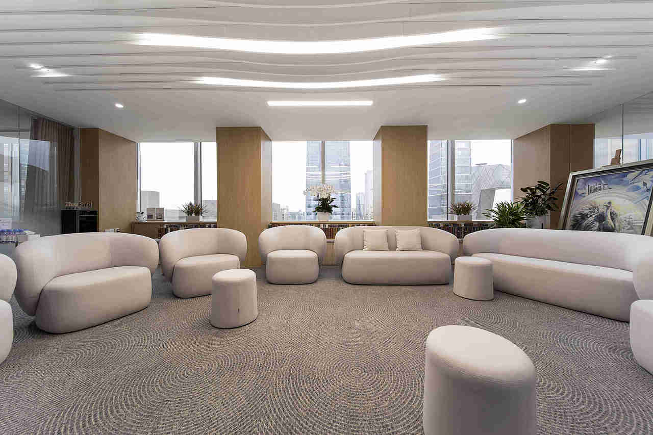 西安基金公司办公室装修设计案例（图ZMzAxNjAxOTUy） - 商业空间设计 - 站酷设计师西安办公室装修原创素材 - 站酷ZCOOL