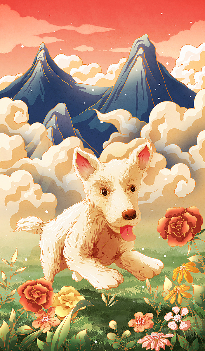 十二生肖系列插画