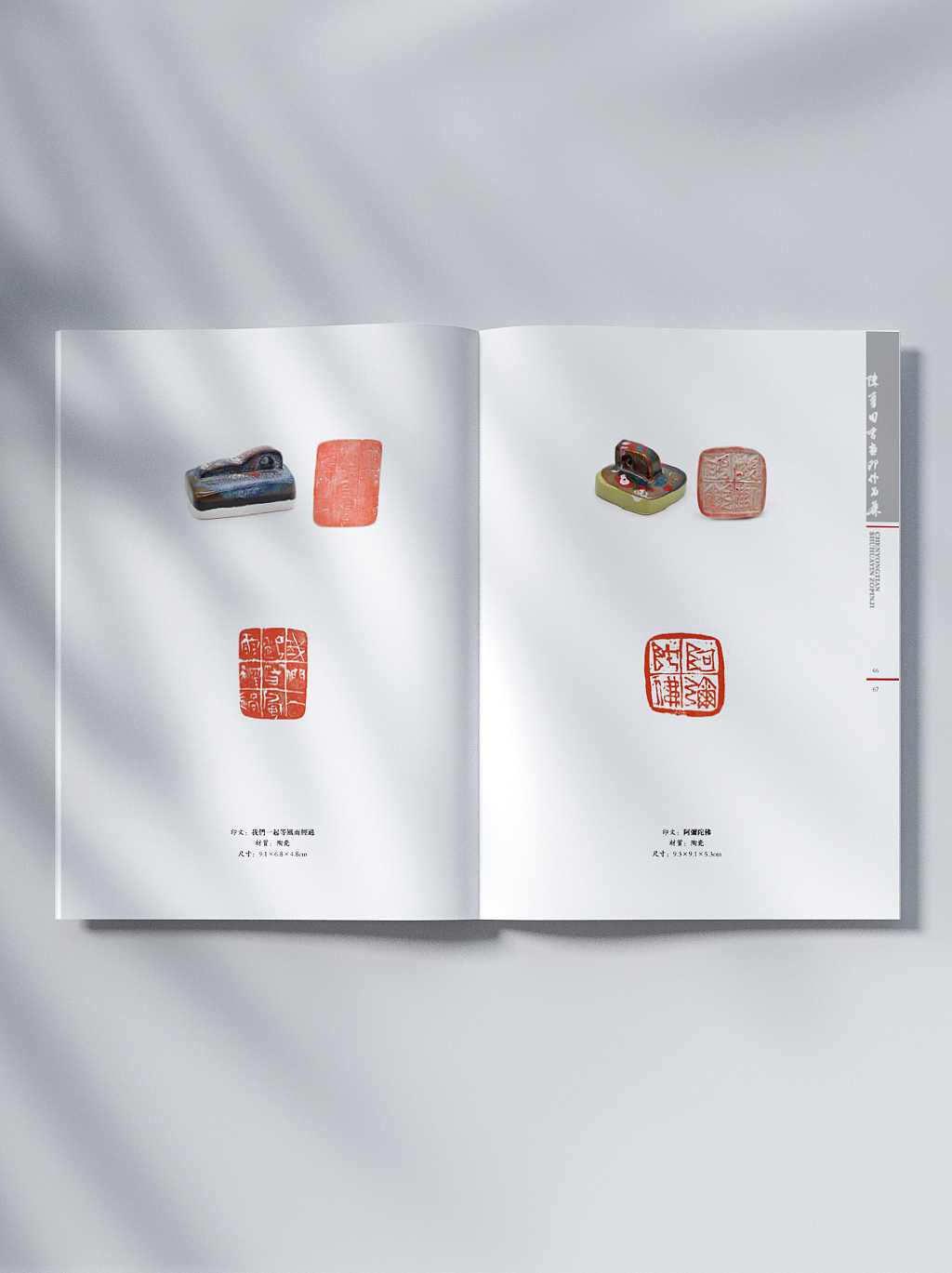 品述文化|书法陶章作品集|书法陶章作品集拍摄设计