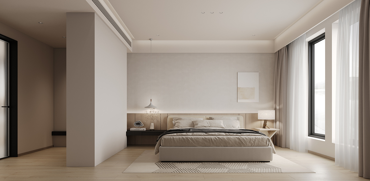 周笙笙全案设计 | 230㎡ 繁华都市的宁静一隅（图ZMzM5MjAzNDA0） - 家装设计 - 站酷设计师周笙笙全案设计原创素材 - 站酷ZCOOL