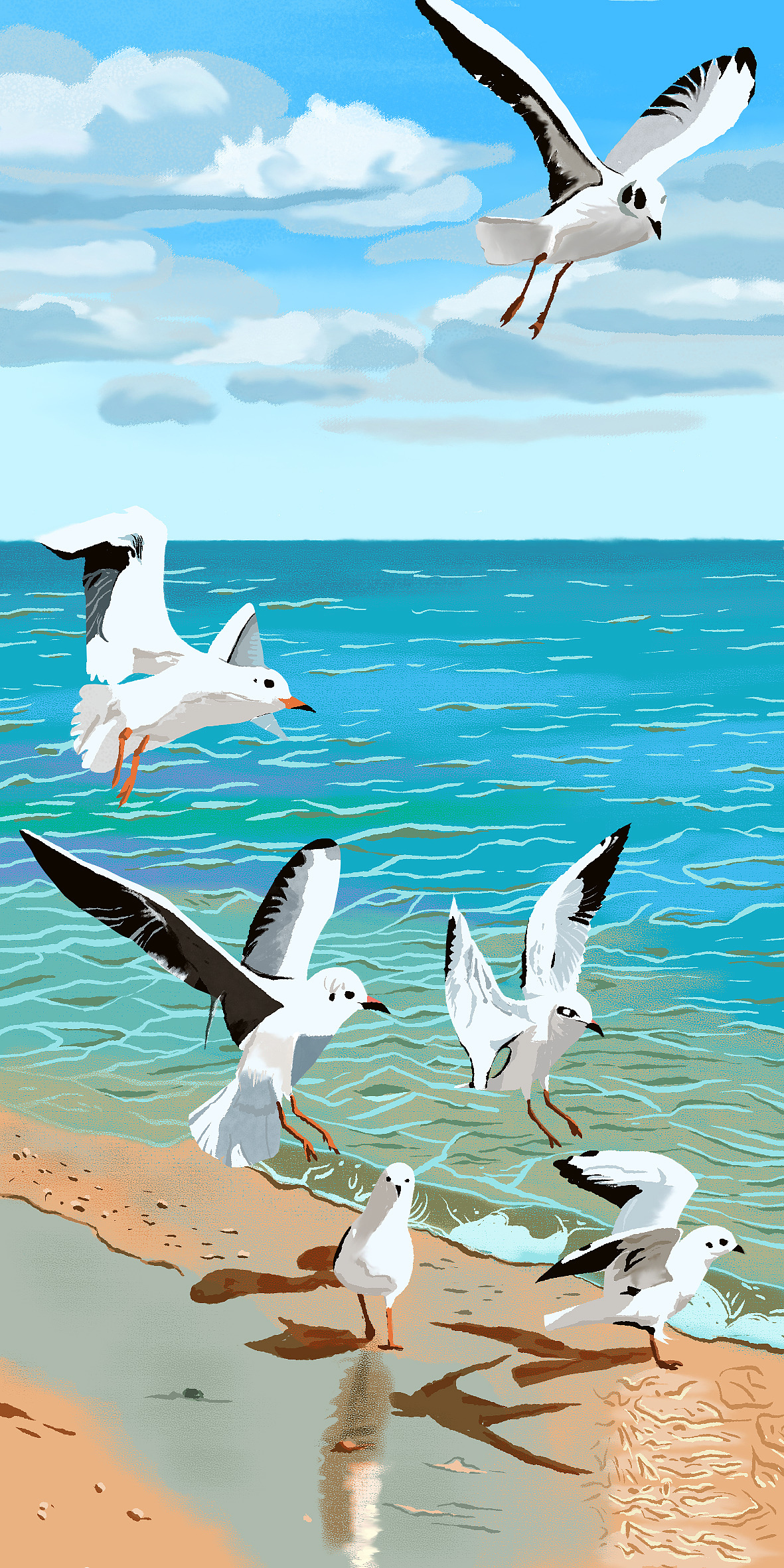 海边系列（图ZMzA4NTM2MjQ4） - 创作习作 - 站酷设计师桃之夭啊夭原创素材 - 站酷ZCOOL