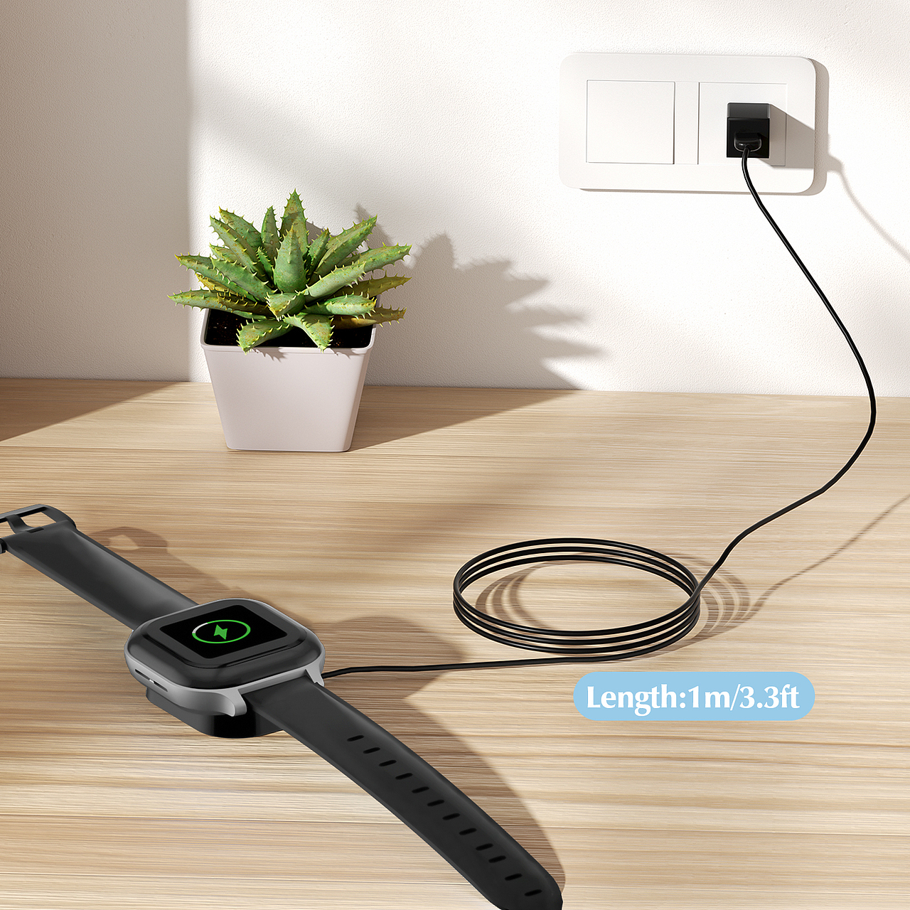 数据线渲染手表带