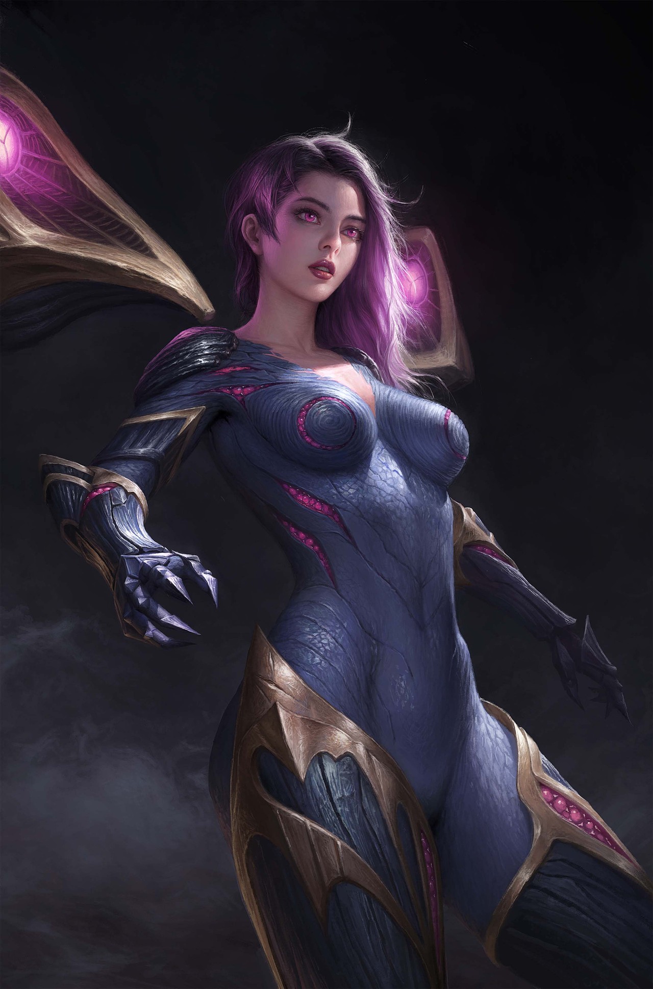 卡莎同人插画（图ZMzIyOTY1NDA0） - 游戏原画 - 站酷设计师宿松月原创素材 - 站酷ZCOOL