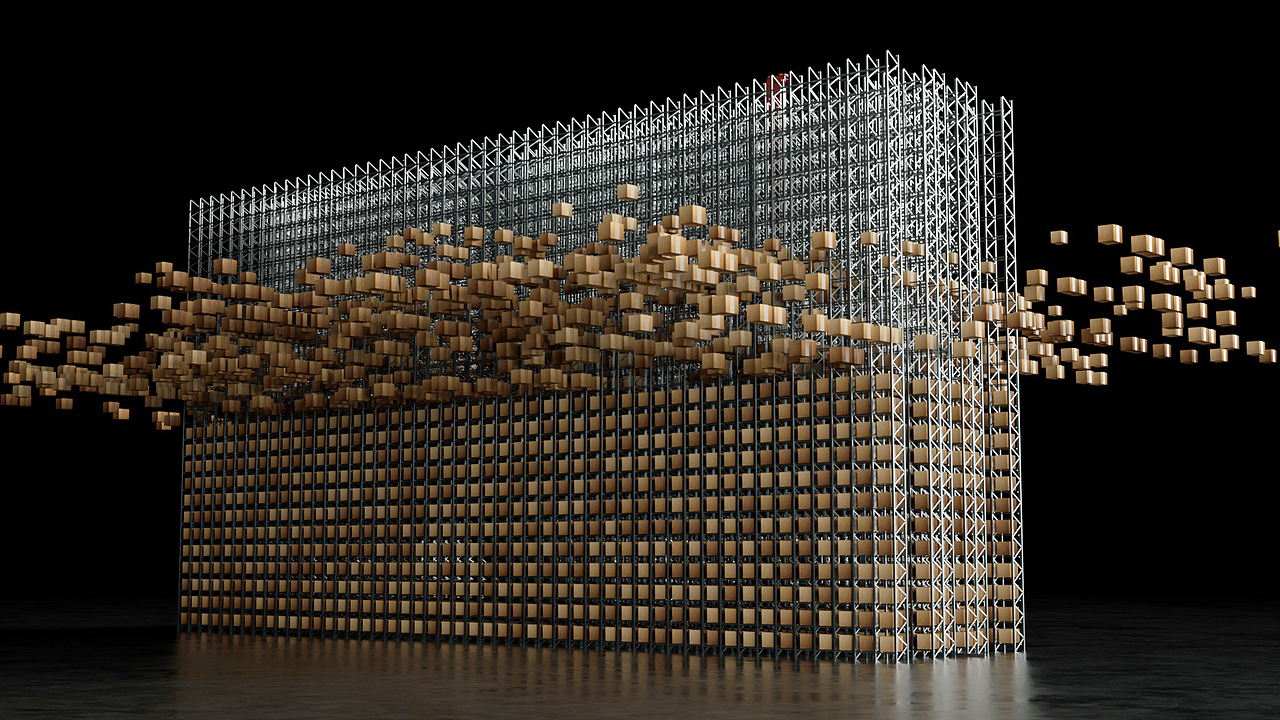 机械设备动画-堆垛机模拟（图ZMzM1ODg1MTYw） - 动画/影视 - 站酷设计师李洋_LY原创素材 - 站酷ZCOOL