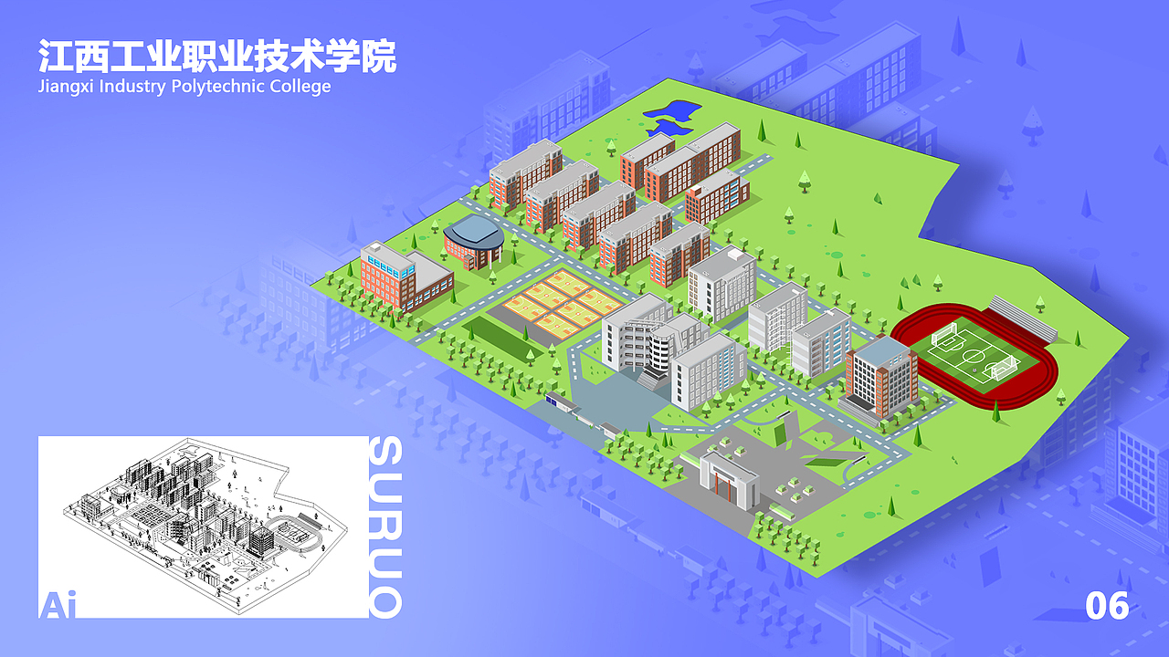 江西七大高校 - 2.5D地图