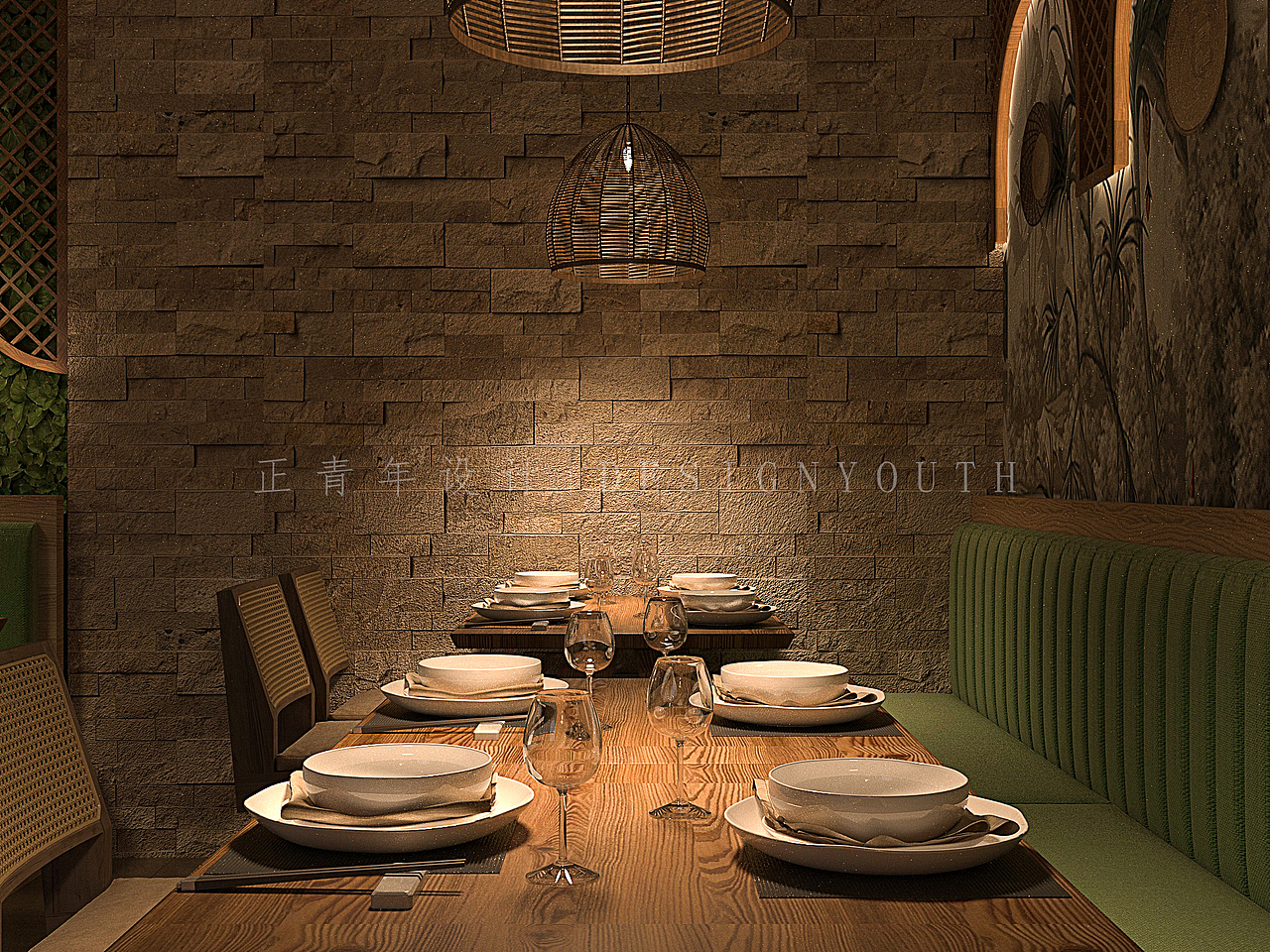 正青年设计 | 成都设计公司-东南亚餐厅设计（图ZMzI1NzUyMTA0） - 商业空间设计 - 站酷设计师成都正青年设计原创素材 - 站酷ZCOOL