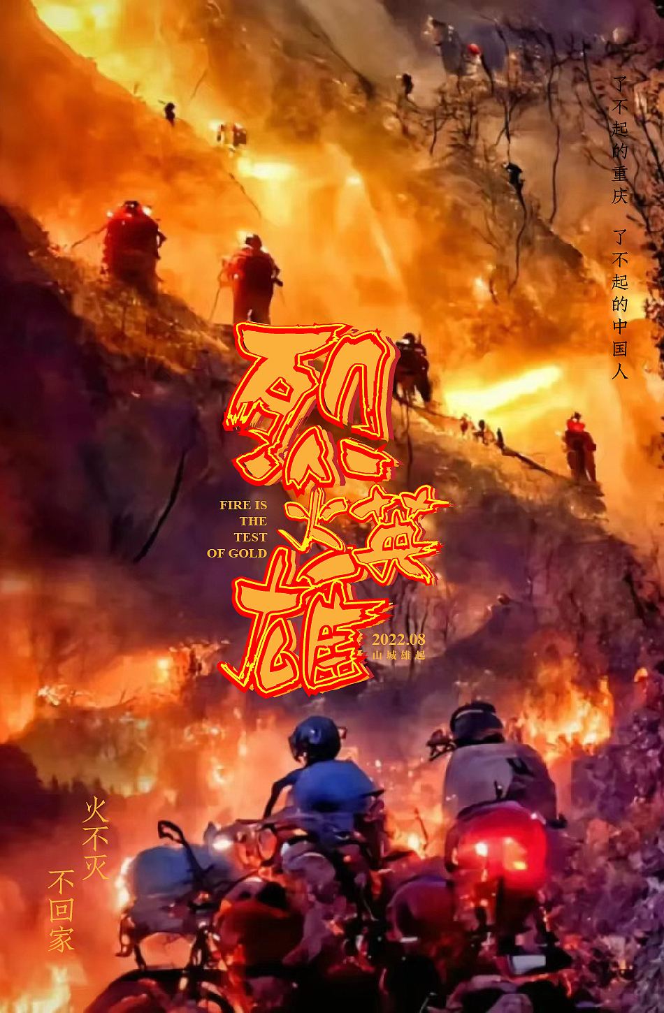 重庆山火海报（图ZMzE0NTQzMzY0） - 海报 - 站酷设计师胶相辉印原创素材 - 站酷ZCOOL