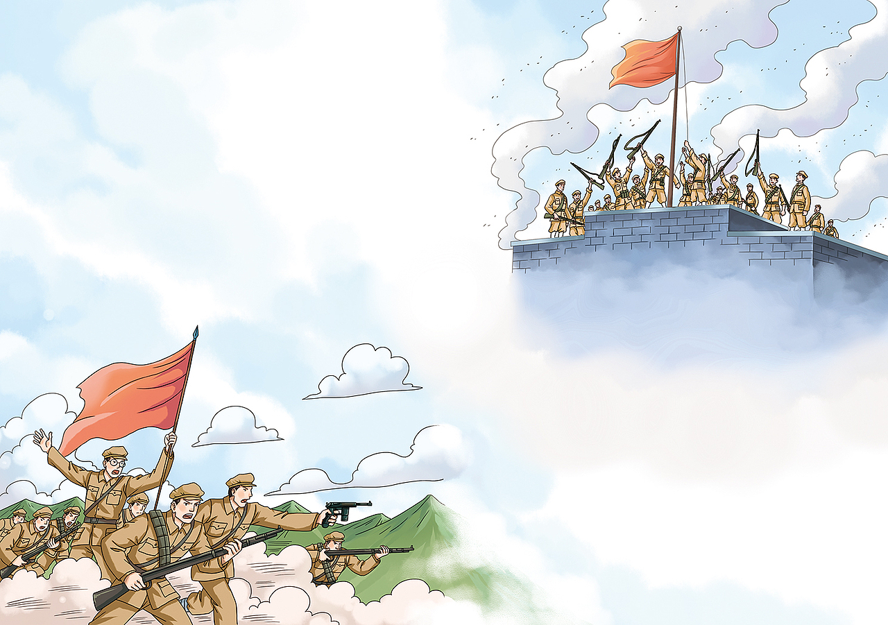 中国近代史插画（图ZMzU0MTkzMzI4） - 商业插画 - 站酷设计师哈皮黑儿原创素材 - 站酷ZCOOL