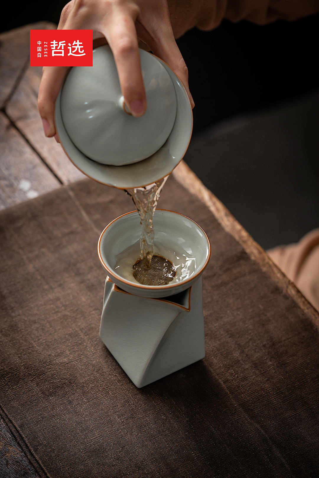 【中国白·哲选】汝窑玄月茶具套装（图ZMzAzNzExODA0） - 生活用品 - 站酷设计师中国白哲选原创素材 - 站酷ZCOOL