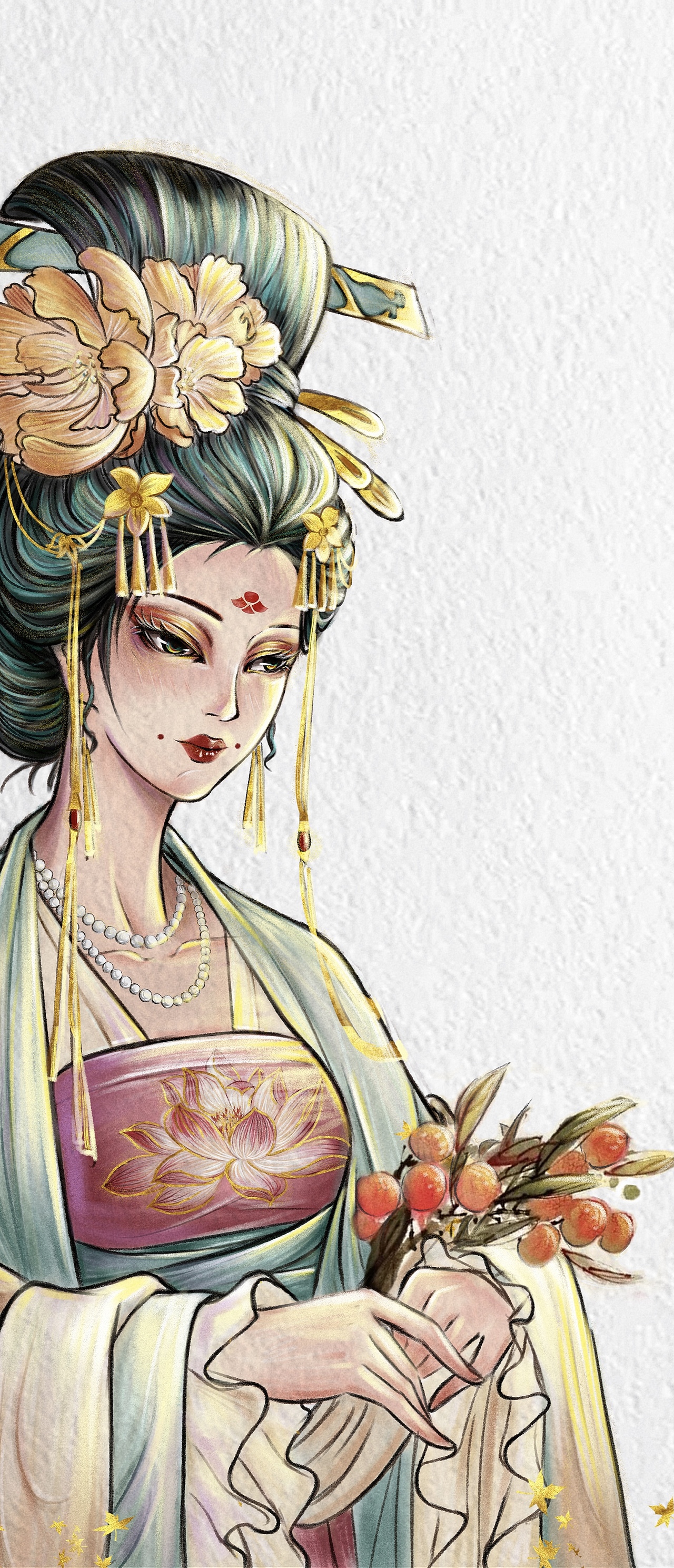 云想衣裳花想容（图ZMzExMTM2MDky） - 创作习作 - 站酷设计师苏声声漫原创素材 - 站酷ZCOOL