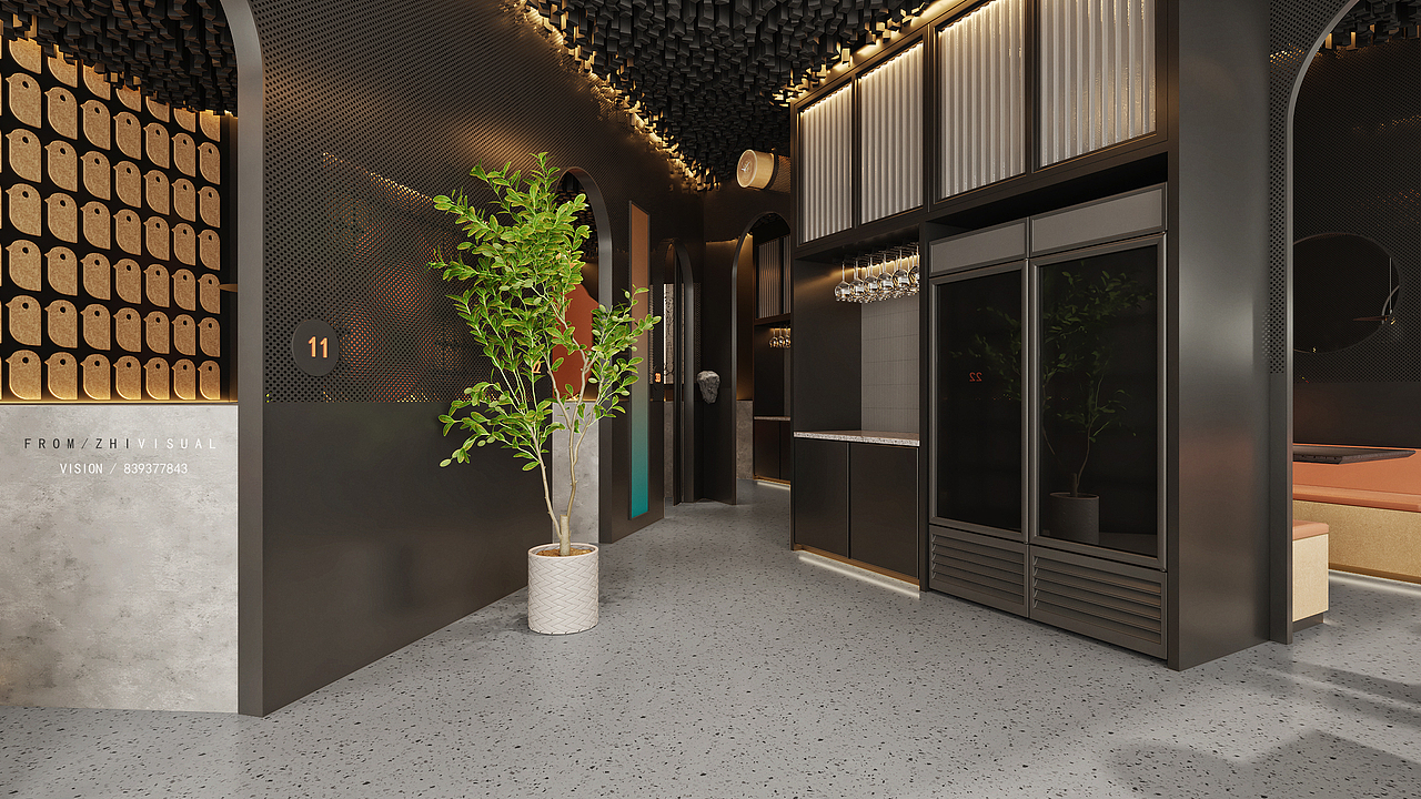 餐饮店效果表现