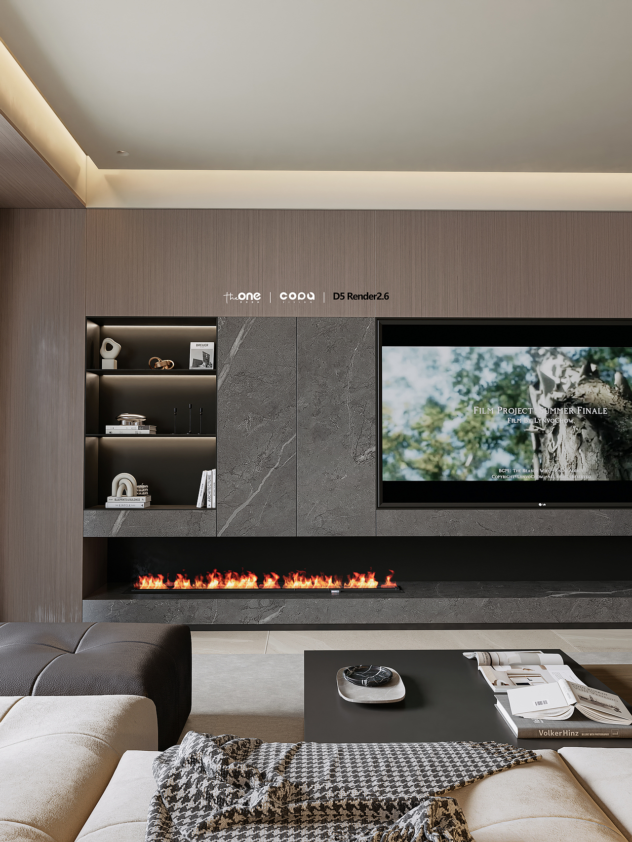 D5渲染器意式简约空间表现