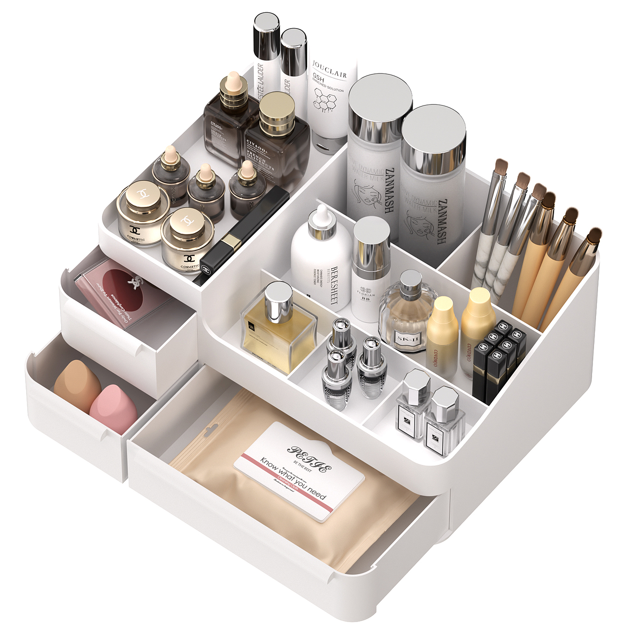 亚马逊电商设计-白色化妆盒主图