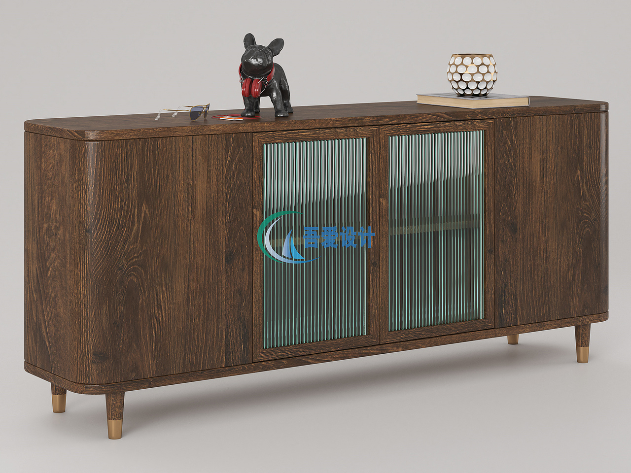 现代长虹玻璃边柜 餐边柜 家具设计 家具效果图（图ZMzA0MTQ5NDc2） - 产品 - 站酷设计师吾爱家具设计原创素材 - 站酷ZCOOL