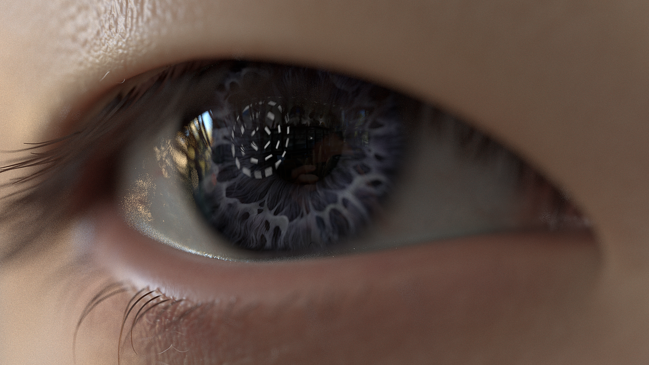 眼球特写
