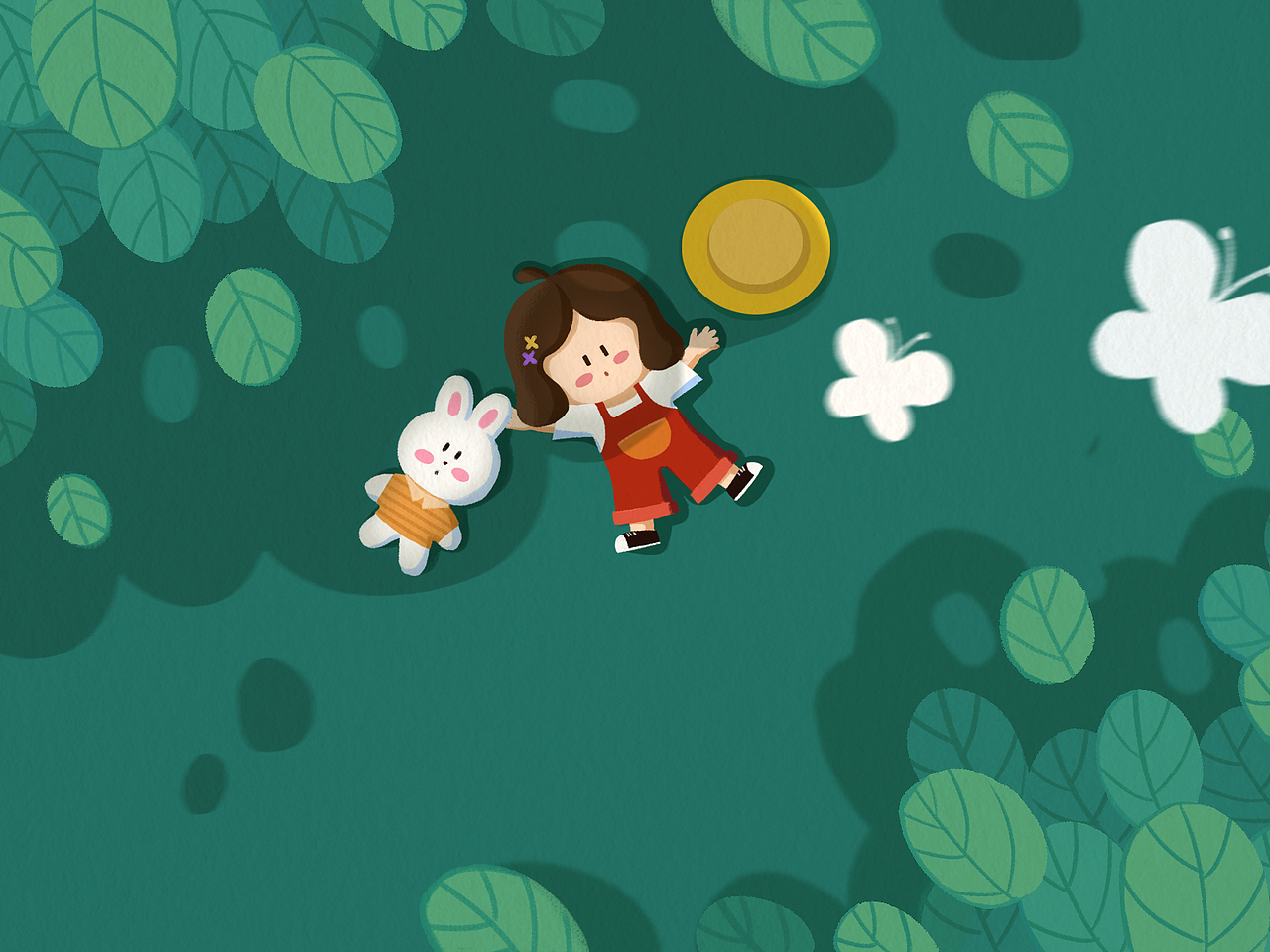 原创治愈系故事小插画