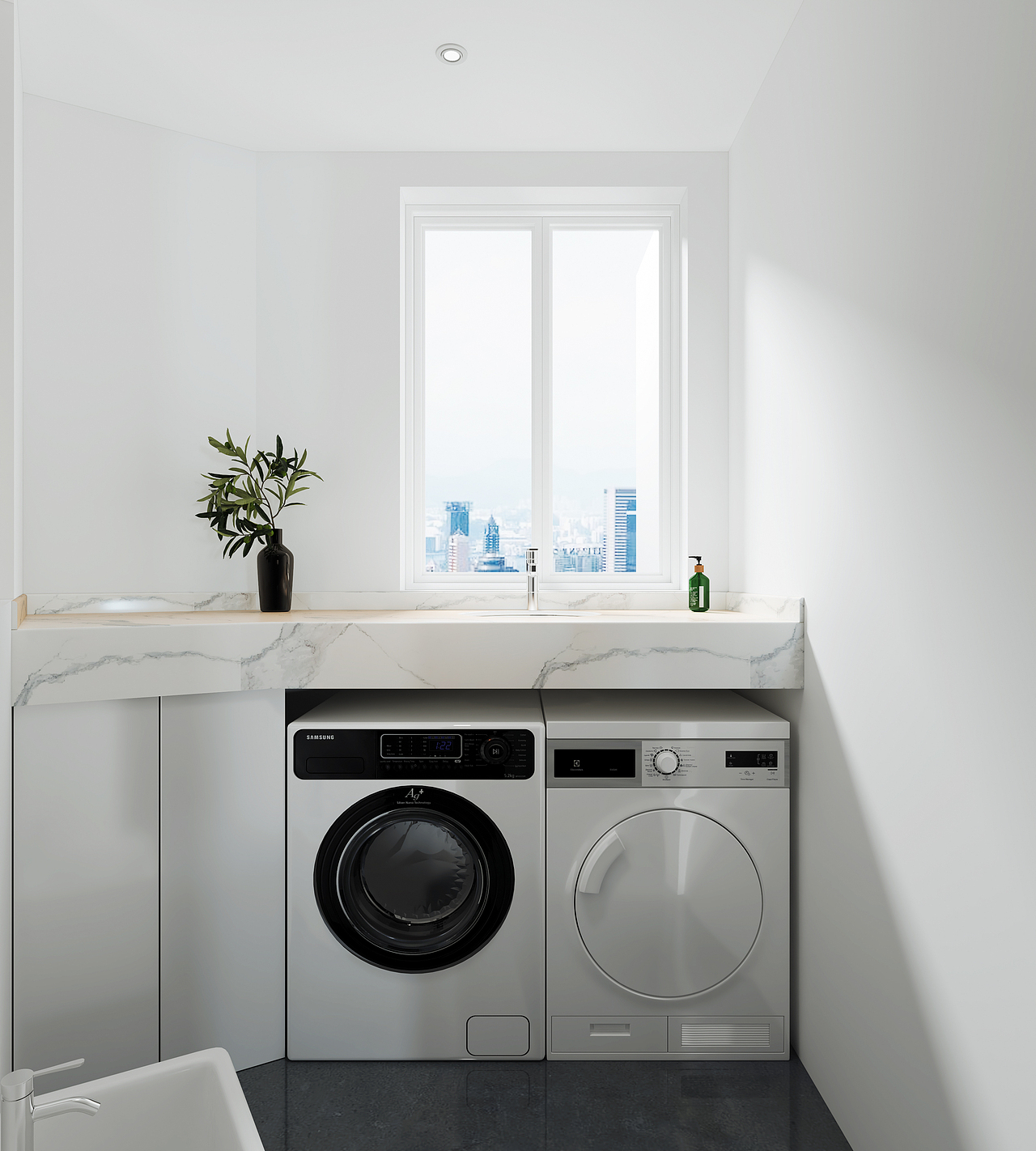 深圳口山设计：长泰花园现代简约风，干净的家心情舒畅