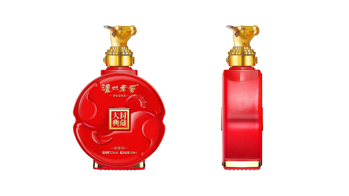 泸州老窖·2021辛丑牛年·生肖小酒（已上市商用）（图ZMzU2MTMzOTk2） - 包装 - 站酷设计师做设计的汪师原创素材 - 站酷ZCOOL