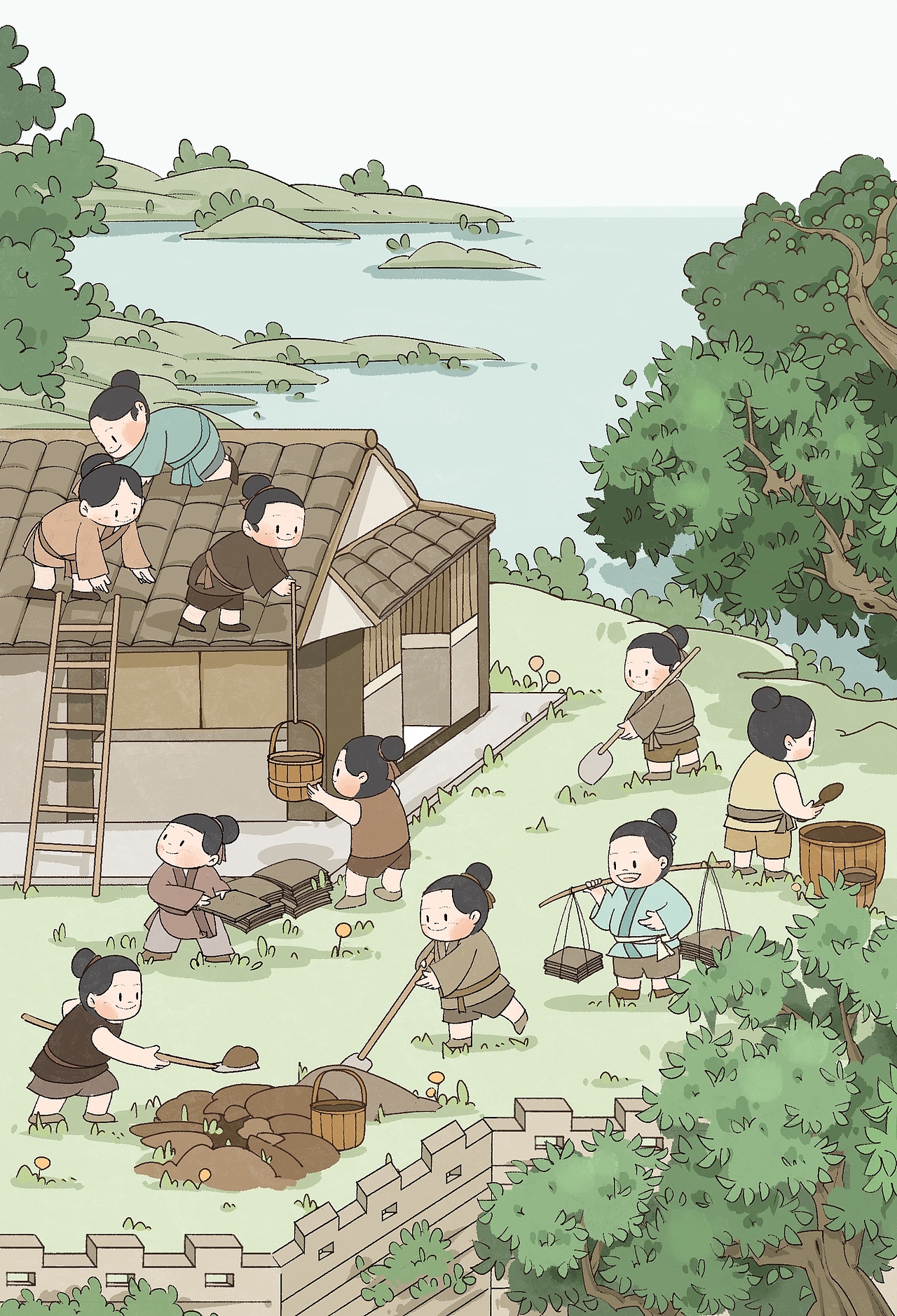 绘本创作 | 盐故事：《熬波图》新说新绘 Ⅰ（图ZMzMzNjM2NjE2） - 书籍/画册 - 站酷设计师飘_啊飘_原创素材 - 站酷ZCOOL