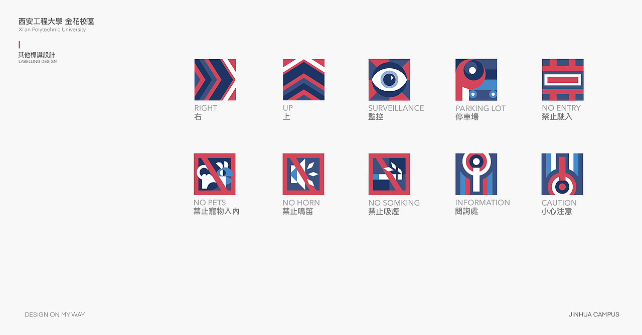 西安工程大学导视系统设计(金花校区)