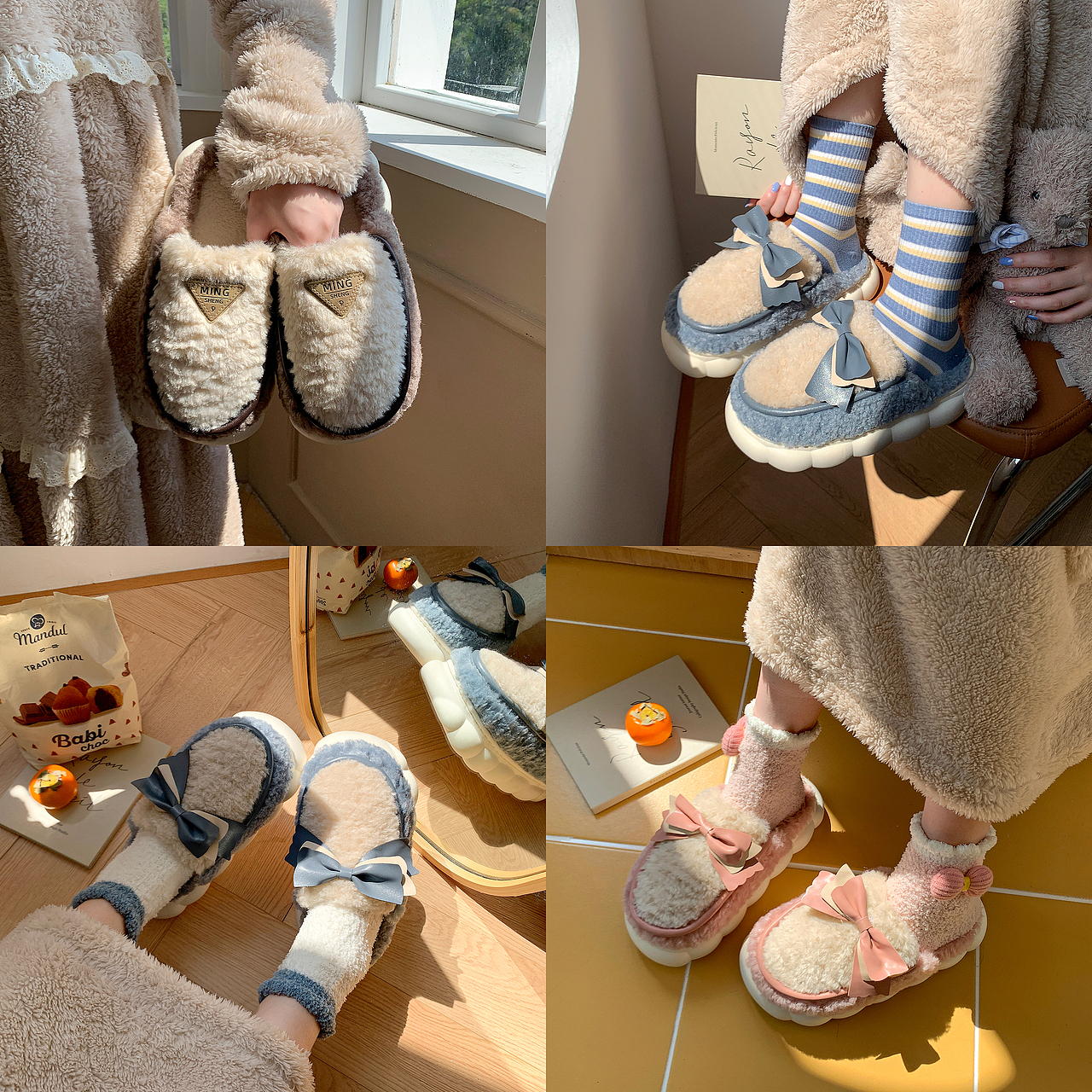 ins少女风拖鞋拍摄 可爱学院风格棉凉拖鞋拍照 细细条（图ZMzE1NjYyMzcy） - 产品摄影 - 站酷设计师ZRVISION原创素材 - 站酷ZCOOL