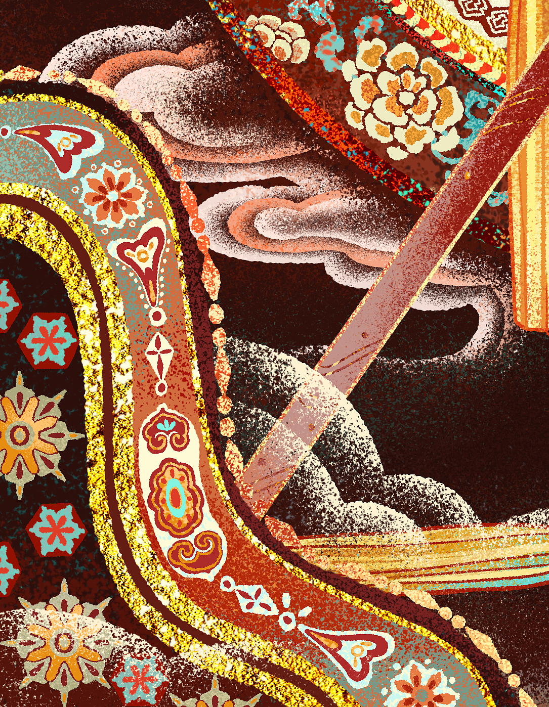 红楼梦-共读西厢（图ZMzE1MTc5MTUy） - 商业插画 - 站酷设计师插画师宴山原创素材 - 站酷ZCOOL