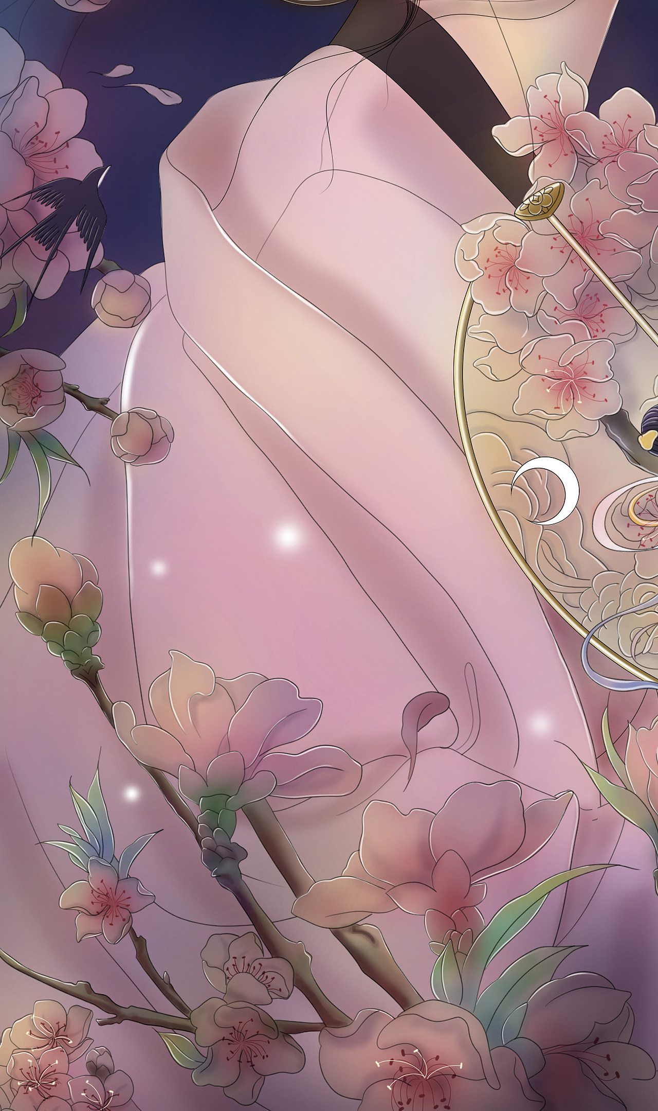 十二花神之桃花（图ZMzEyMjcwMzk2） - 商业插画 - 站酷设计师sunny101原创素材 - 站酷ZCOOL