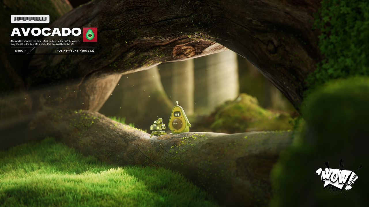 小小牛油果（图ZMzQ2OTY1NTQ0） - 其他三维 - 站酷设计师吃吃吃小棕能原创素材 - 站酷ZCOOL