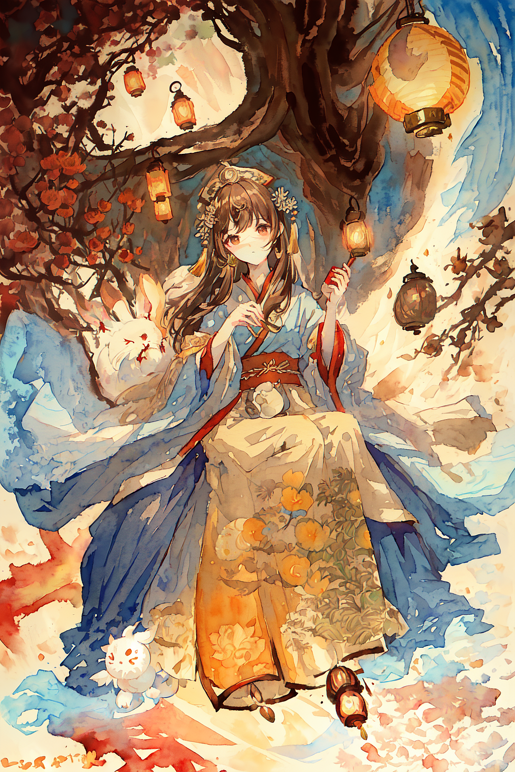 视觉古风汉服（图ZMzM3Mjc5MTE2） - AI作品 - 站酷设计师安琪在成长原创素材 - 站酷ZCOOL