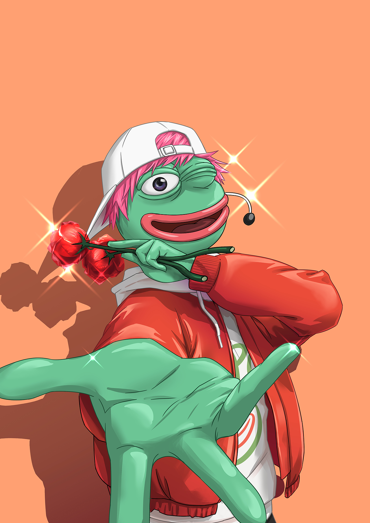 pepe悲伤蛙同人插画