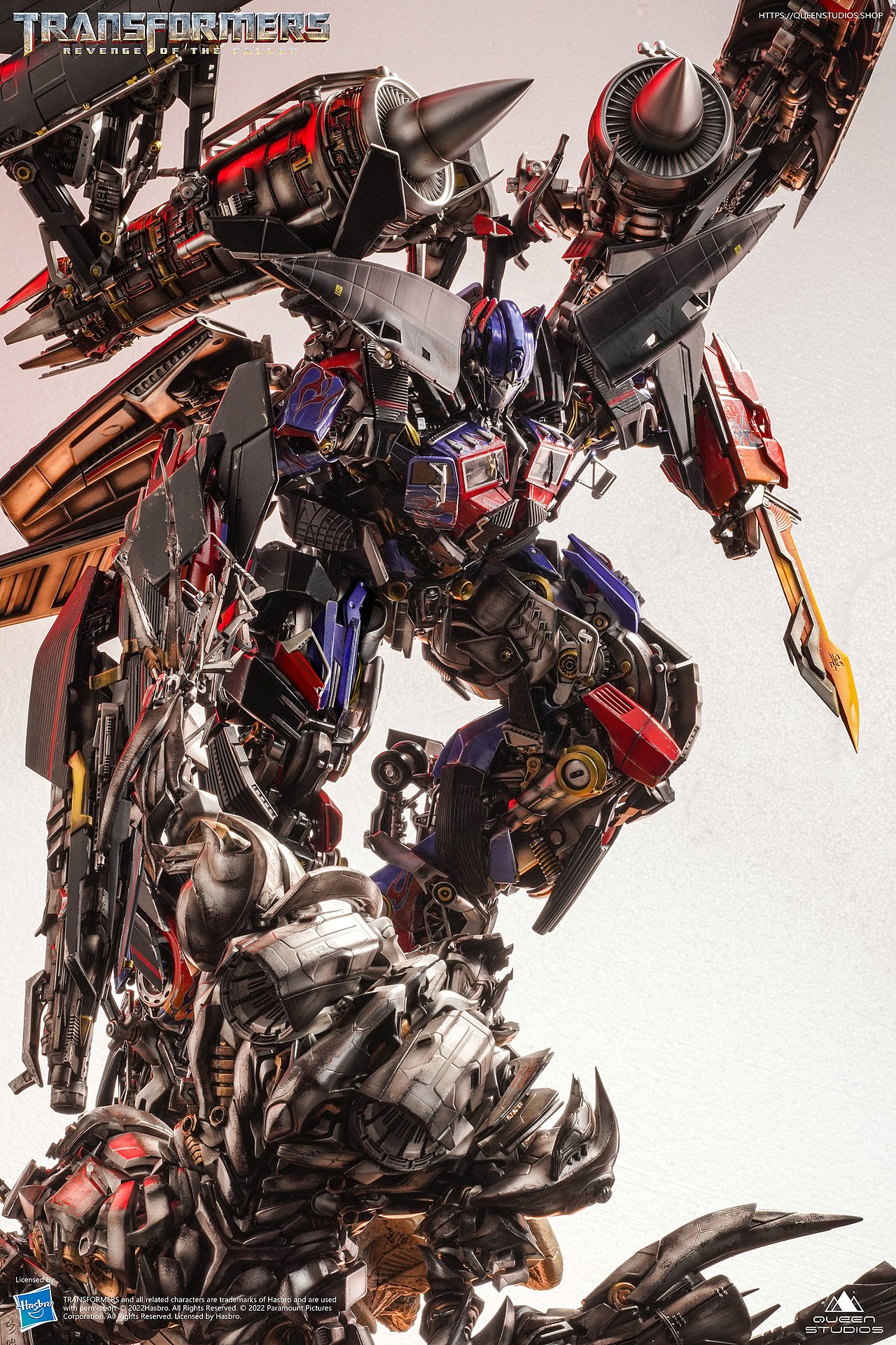 queen studios 天火擎天柱vs威震天