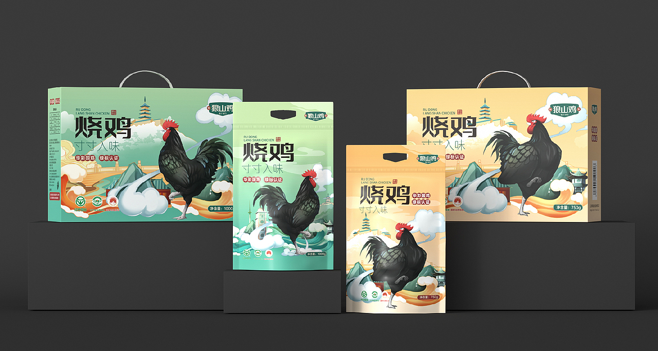 狼山鸡品牌整体包装升级