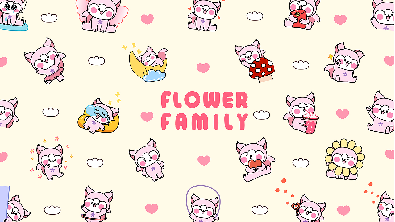 作品集 | 原创IP设计 | 花小狸&花花家族