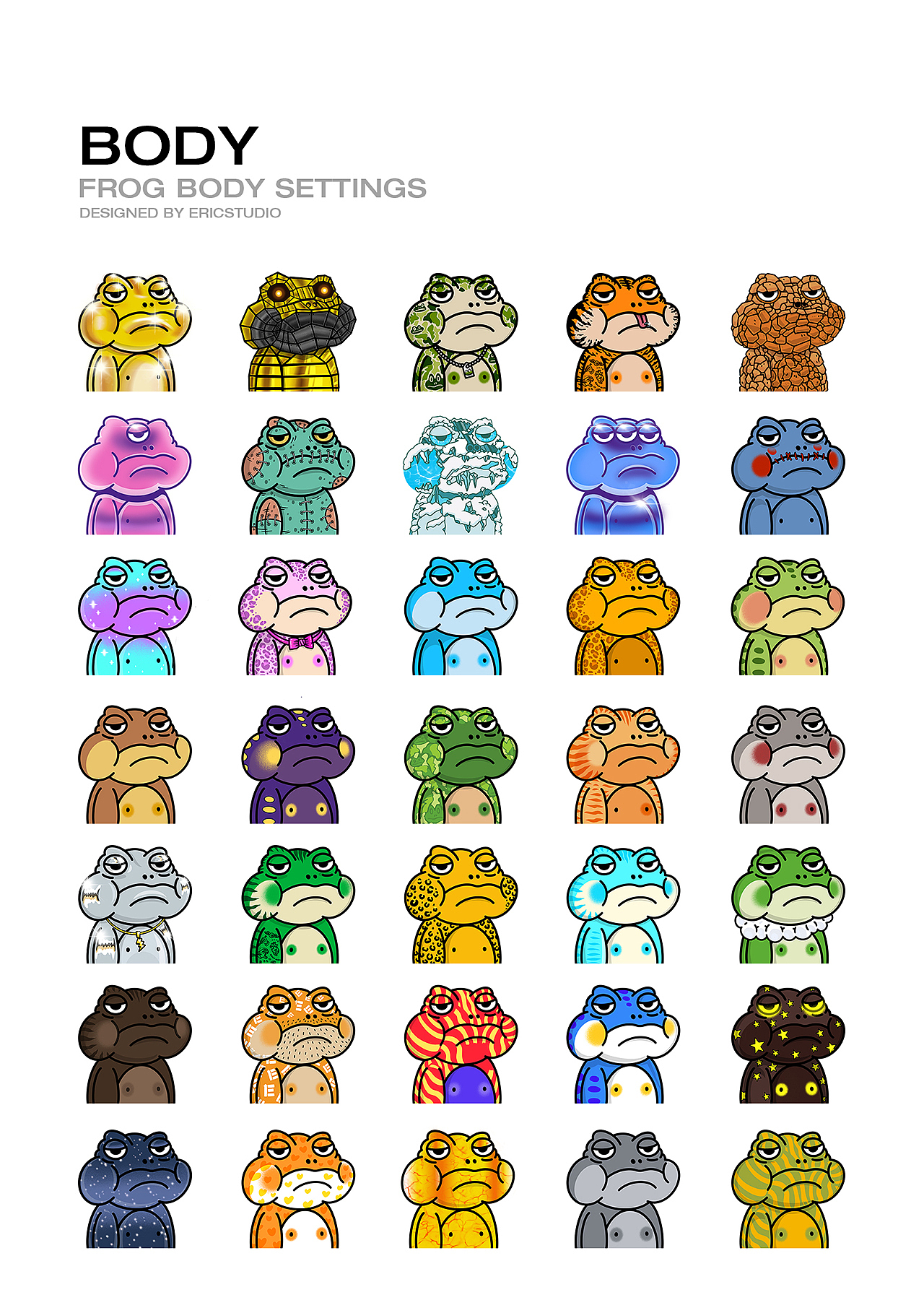 NFT 嗜睡蛙Sleepy frog（图ZMzAzMTA2OTA0） - 商业插画 - 站酷设计师陈晓恒EricStudio原创素材 - 站酷ZCOOL