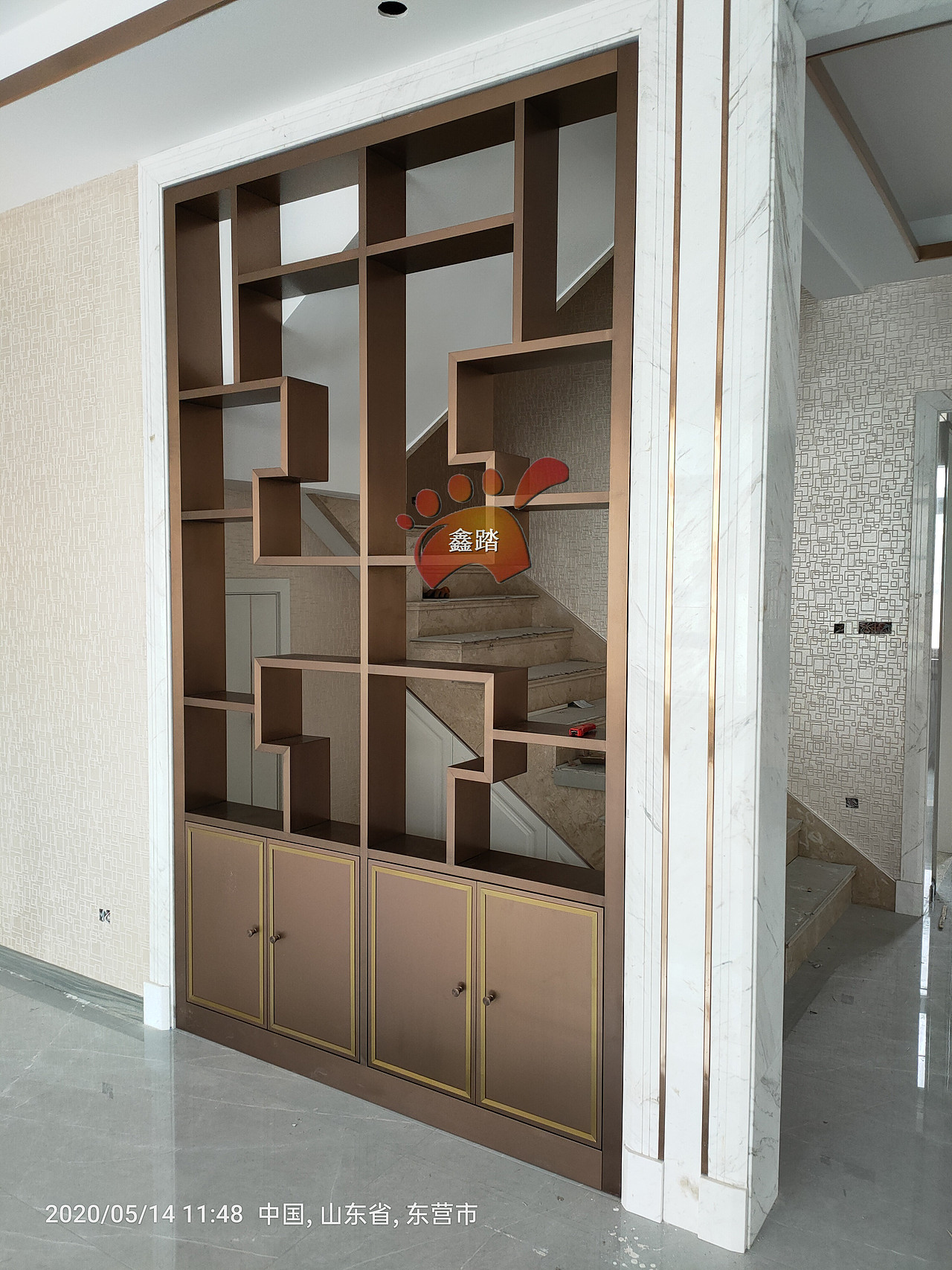 别墅家装不锈钢柜子 楼梯间专用不锈钢隔断柜