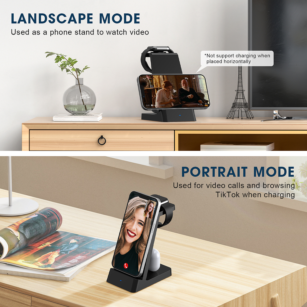 无线充电器 亚马逊主图/A+ (2021-2022年度作品 ）（图ZMjk4MDcxNjU2） - 电商 - 站酷设计师Bonjour航原创素材 - 站酷ZCOOL