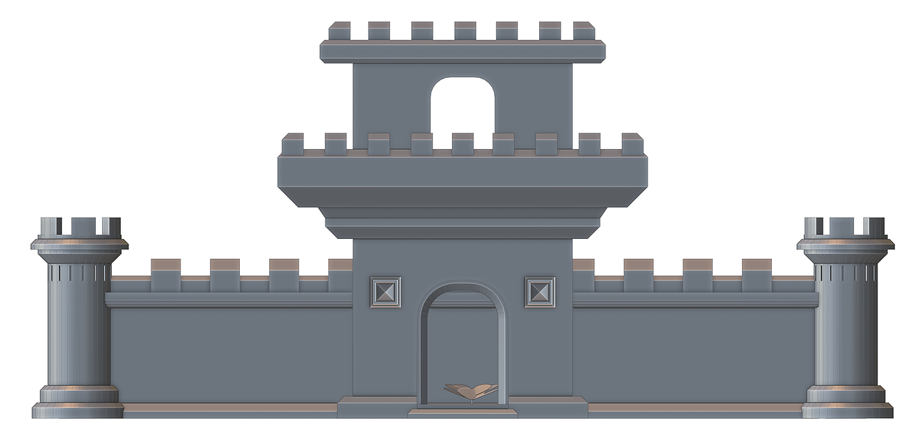 城堡建模练习（图ZMzQ1Njk1NDky） - 建筑/空间 - 站酷设计师杨平平原创素材 - 站酷ZCOOL