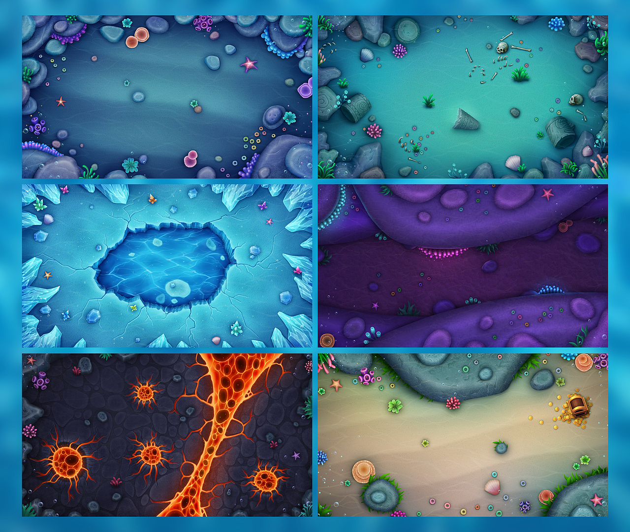 海底（图ZMjk5MTY5ODU2） - 游戏原画 - 站酷设计师飛飛飛XL原创素材 - 站酷ZCOOL