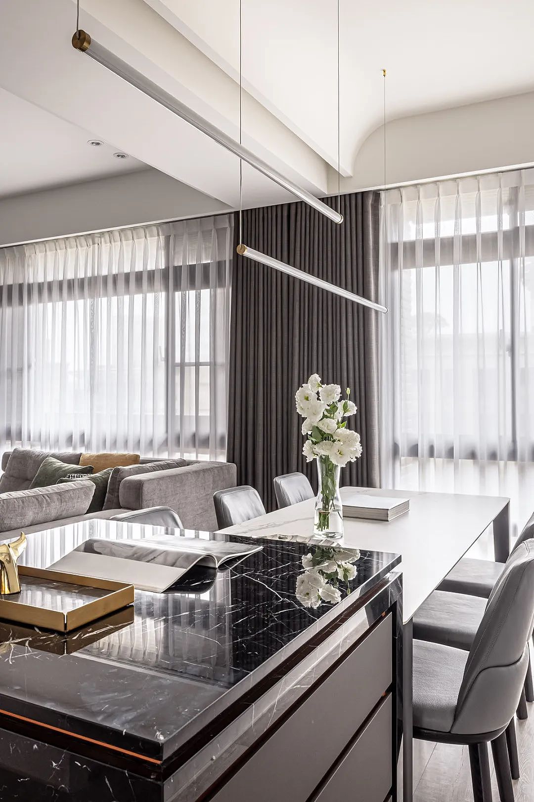 112㎡艺术现代宅：一纸水墨,让你爱上东方美学!