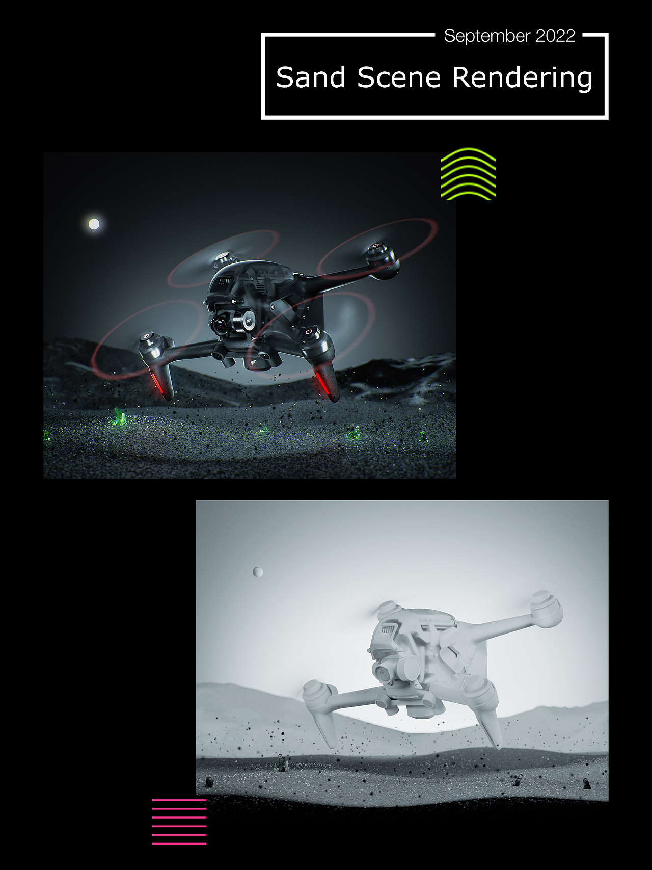 产品渲染-暗调无人机（图ZMzE1NjAxODA0） - 产品 - 站酷设计师森罗Senro原创素材 - 站酷ZCOOL